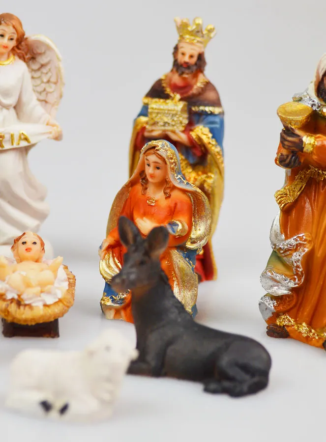 Kerststal met 11 Figuren - 8cm (pic 3)