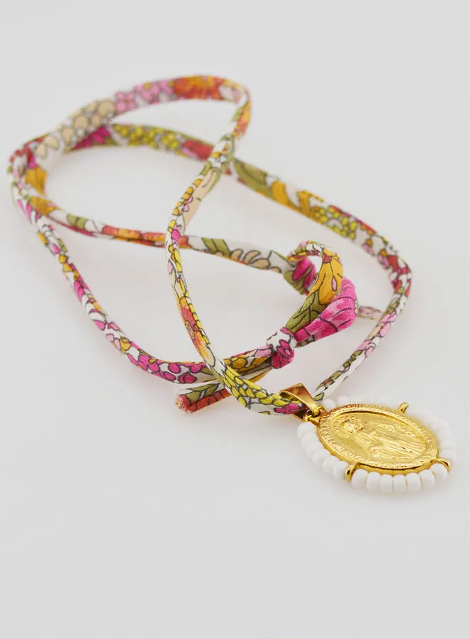 Religieus Collier Liberty Koord - Wonderdadige Medaille met Kralen (pic 4)