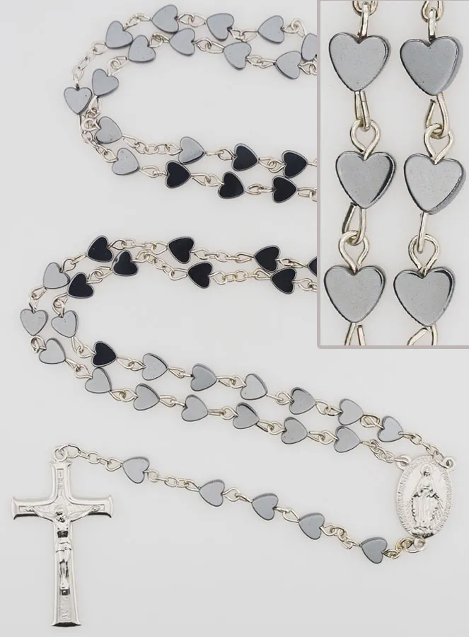 Rozenkrans van Maria Wonderdadige van Hematiet Hart (pic 1)