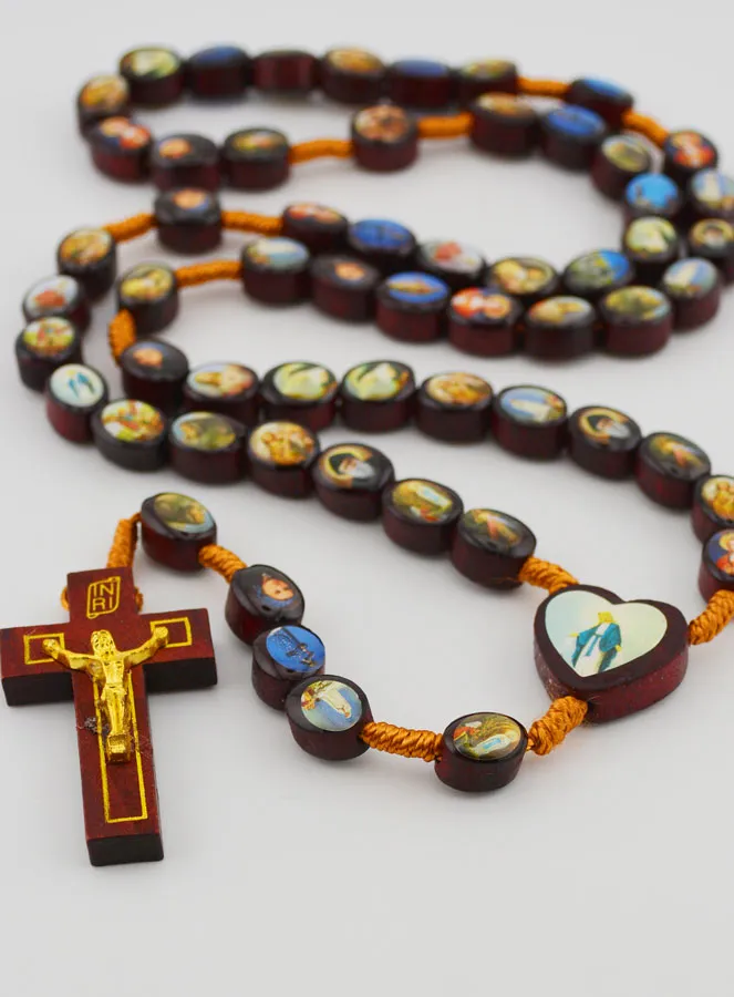 Houten Rozenkrans van Maria Wonderdadige - 60cm (pic 2)