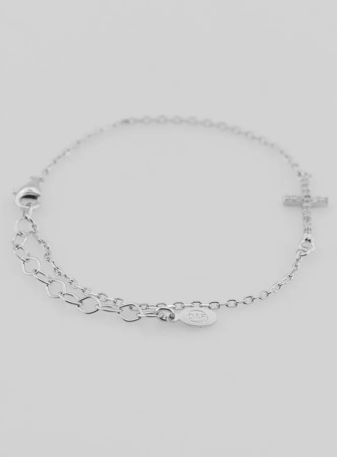Religieuze Armband met Kruis - 925 Zilver (pic 2)