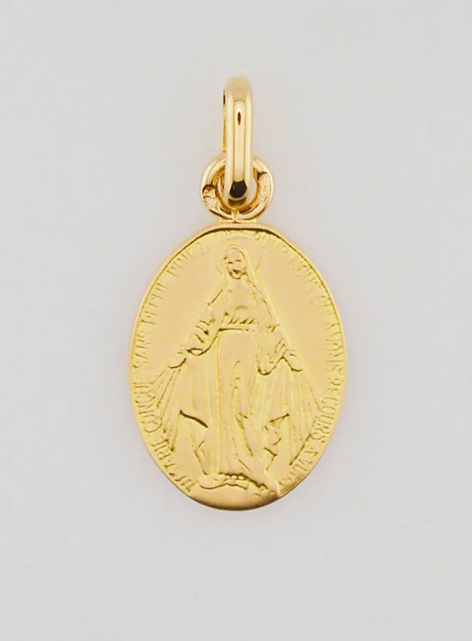 Wonderdadige Medaille 18k Goud - 15mm (pic 1)