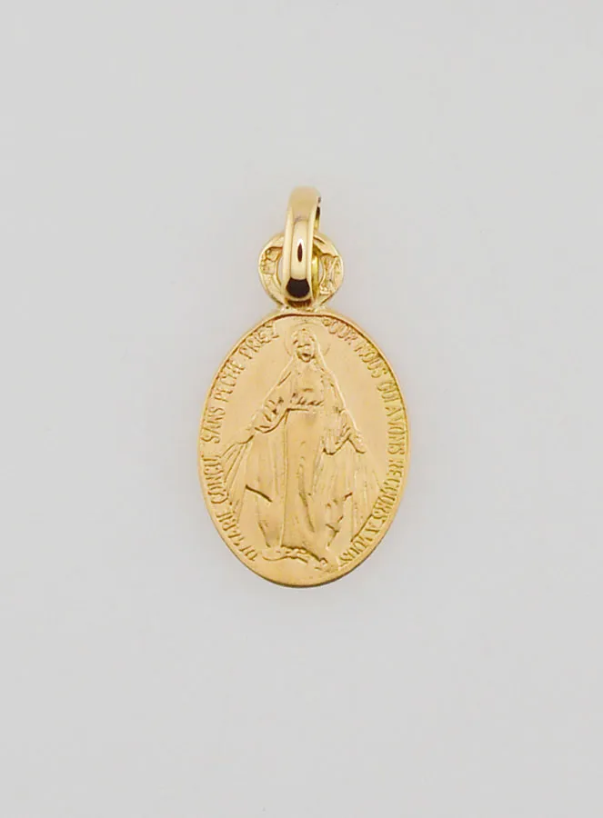 Wonderdadige Medaille 18k Goud - 10mm (pic 1)