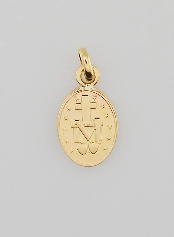 Wonderdadige Medaille 18k Goud - 10mm (pic 2)
