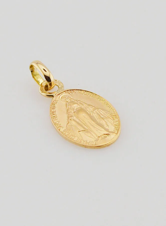 Wonderdadige Medaille 18k Goud - 10mm (pic 3)