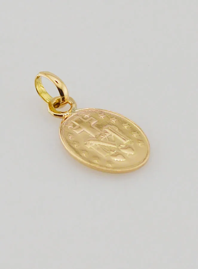 Wonderdadige Medaille 18k Goud - 10mm (pic 4)