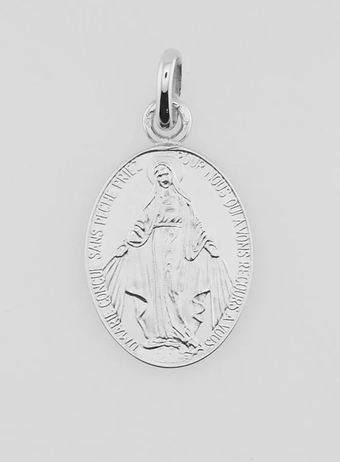 Wonderdadige Medaille 18k Witgoud - 20mm (pic 1)