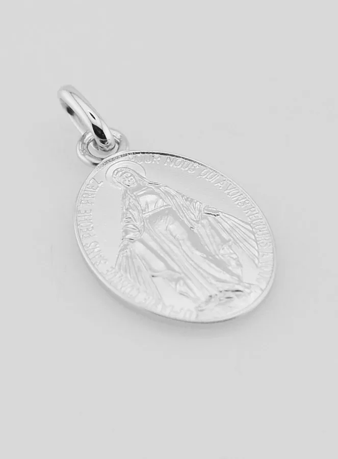 Wonderdadige Medaille 18k Witgoud - 20mm (pic 3)