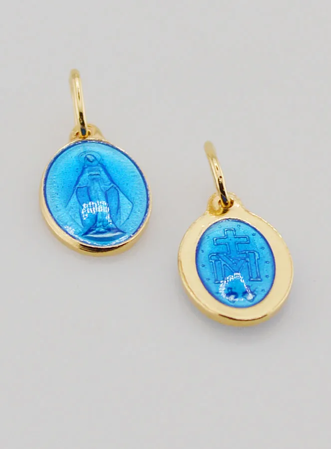 Wonderdadige Medaille van Verguld Zilver en Emaille - 13mm (pic 2)