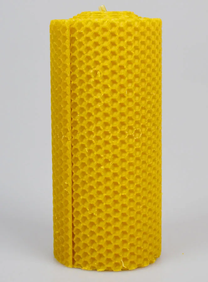 Decoratieve Kaars 100% Bijenwas - 15x6cm (pic 1)