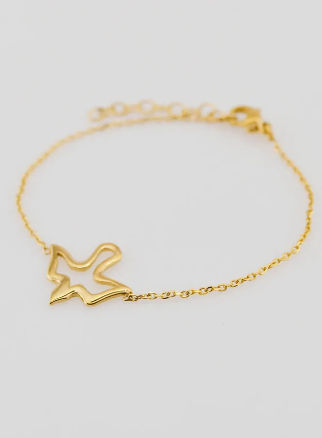 Armband Vormsel Heilige Geest van Goudkleurig Roestvrij Staal (pic 3)