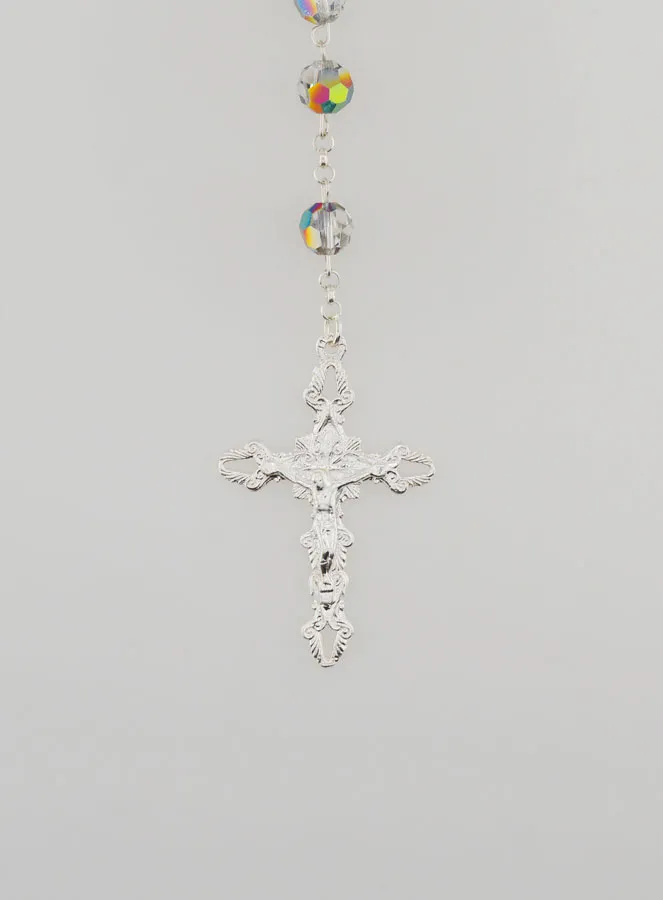 Rozenkrans Maria Wonderdadige 925 Zilver en Kristal (pic 3)