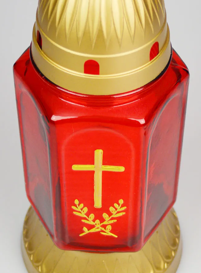 Glazen Grafkaars - 25cm (pic 4)