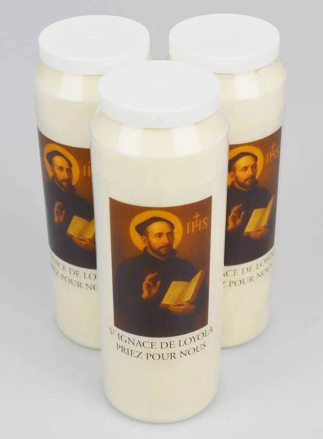 Set van 3 Noveenkaarsen tot Heilige Ignatius van Loyola (pic 2)
