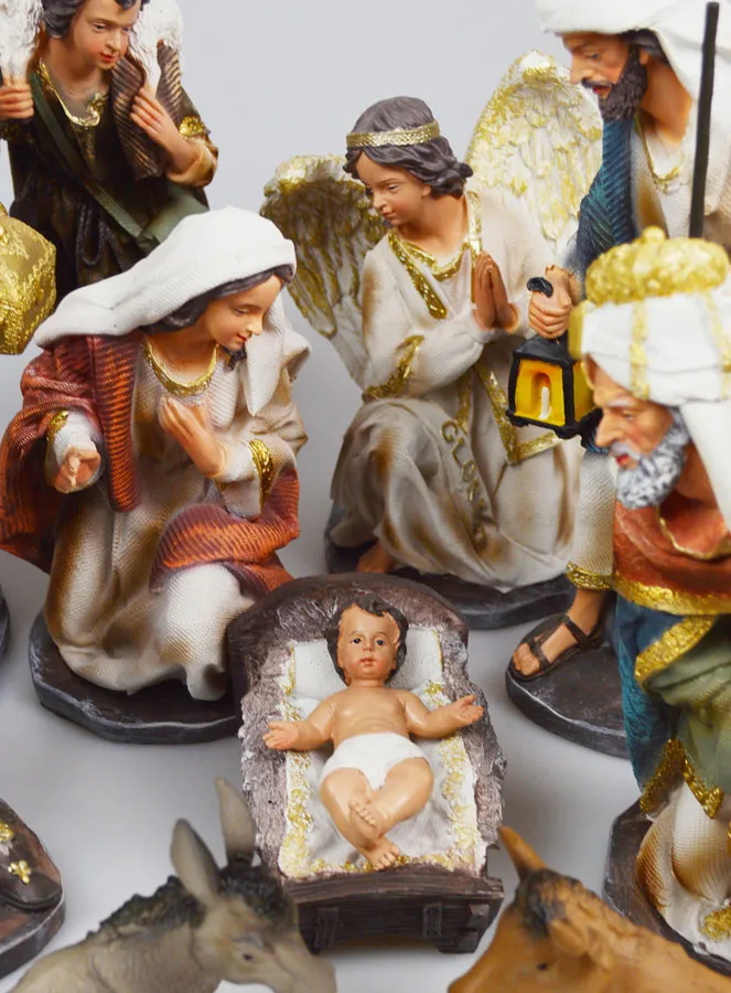 Complete Kerststal 11 Figuren - 30cm (pic 2)