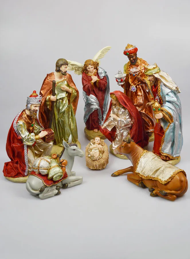 Complete Kerststal met 11 Figuren - 30cm (pic 1)