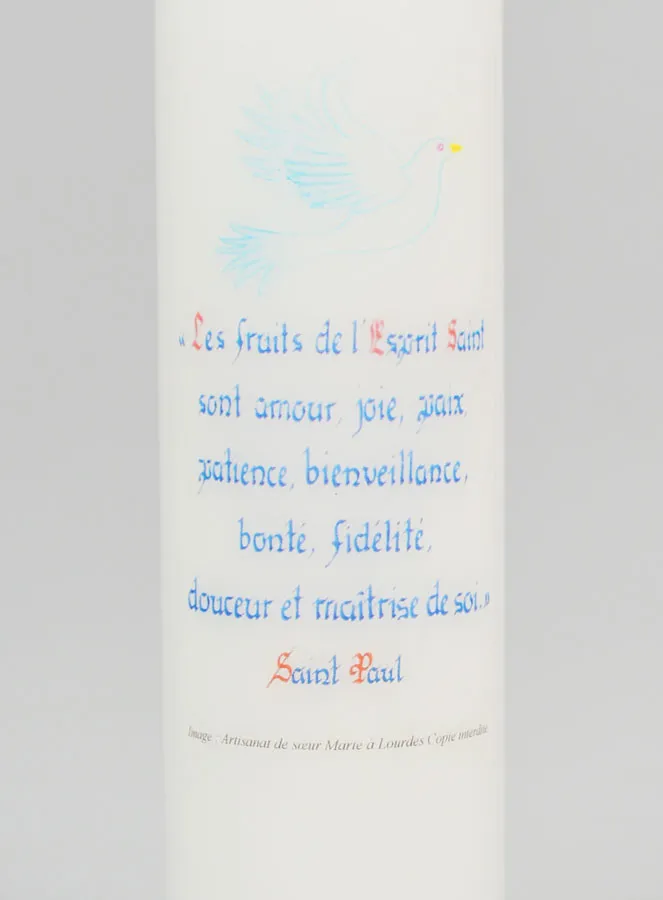 Cadeau Vormsel – Kaars met Opschrift 20cm (pic 3)