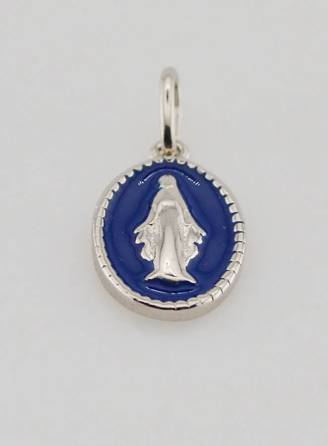 Wonderdadige Medaille Zilver en Blauw Emaille (pic 2)