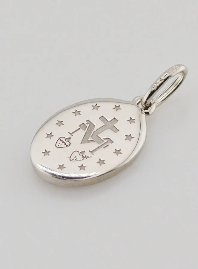 Wonderdadige Medaille Zilver en Blauw Emaille (pic 4)