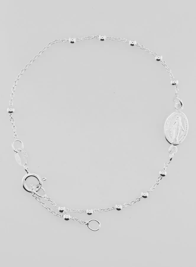 Armband met Wonderdadige Medaille 925 Zilver (pic 1)