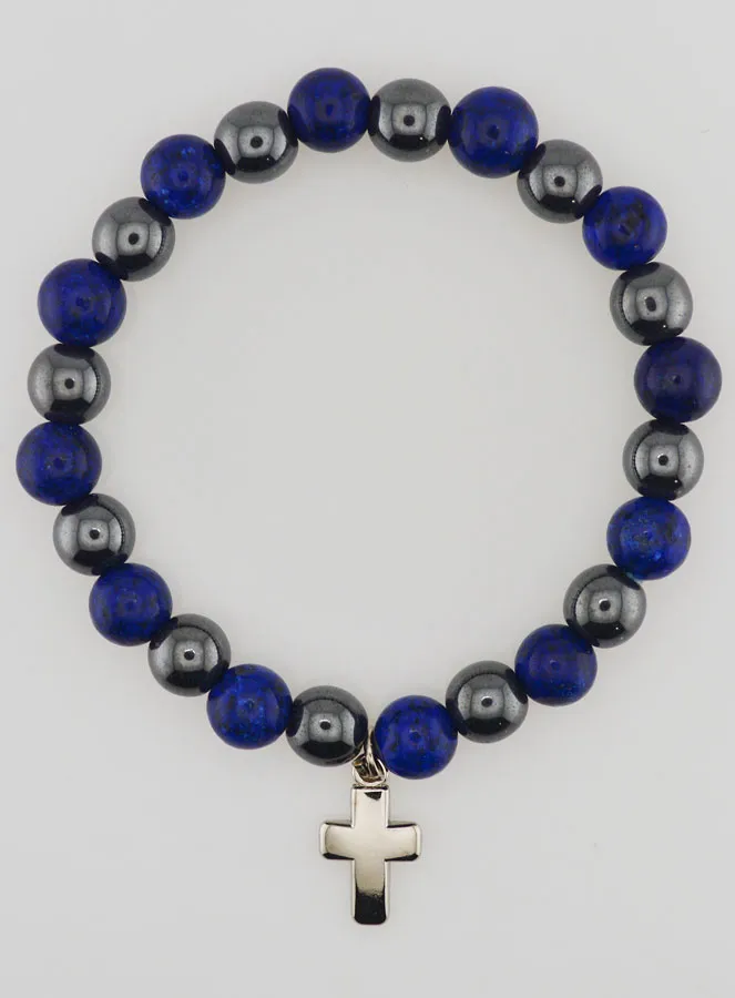 Edelsteen Armband - Hematiet en Lapis Lazuli (pic 1)