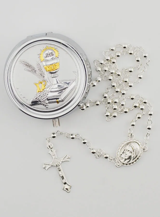 Communie Rozenkransdoosje met Rozenkrans (pic 1)