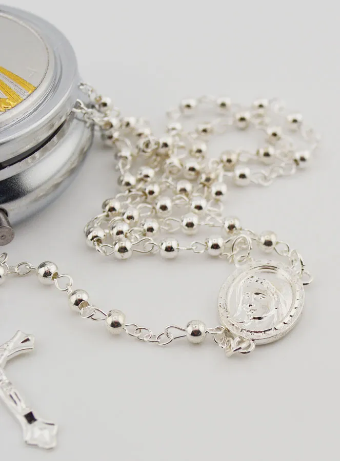 Rozenkransdoosje Barmhartige Jezus en Rozenkrans (pic 3)