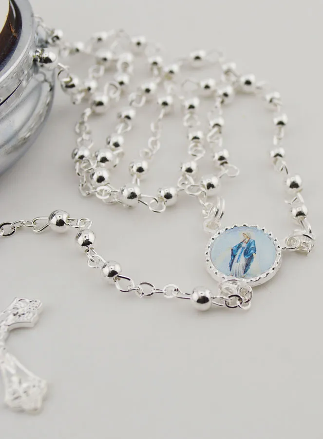 Communiegeschenk Rozenkransdoosje en Rozenkrans (pic 3)