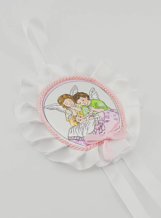Doopcadeau - Medaillon voor Babywieg met Beschermengelen (pic 3)