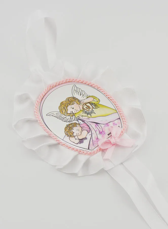 Doopcadeau - Medaillon voor Babywieg Engel met Lantaarn (pic 3)