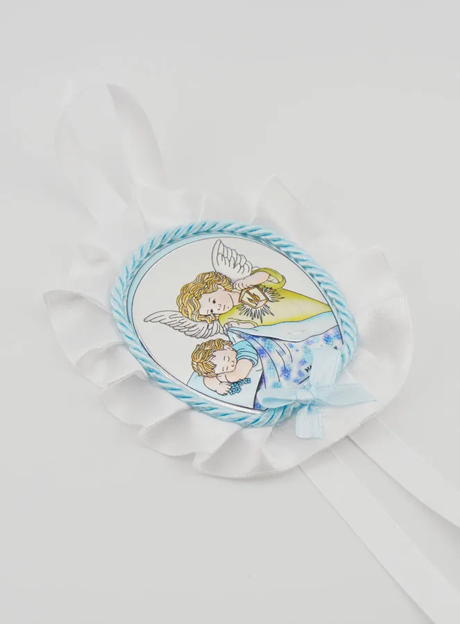 Doopcadeau - Medaillon voor Babywieg Engel met Lantaarn (pic 3)