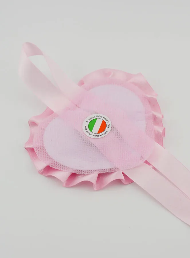 Doopcadeau - Medaillon voor Babywieg Hart Heilige Familie (pic 4)