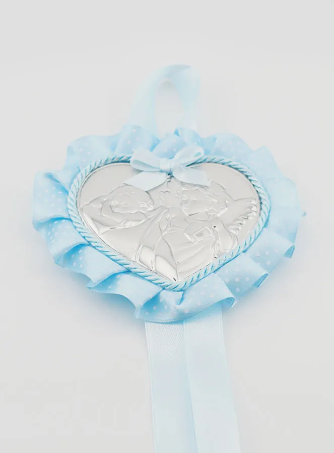 Doopcadeau - Medaillon voor Babywieg met Hart Engel Lantaarn (pic 2)