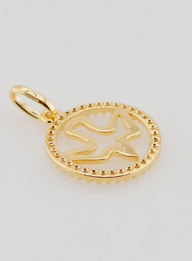 Vergulde Heilige Geest Hanger Opengewerkt - 15mm (pic 4)