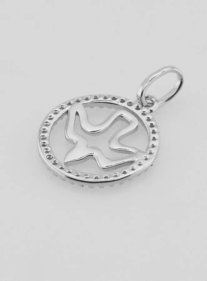 Opengewerkte Hanger Heilige Geest van 925 Zilver - 15mm (pic 4)