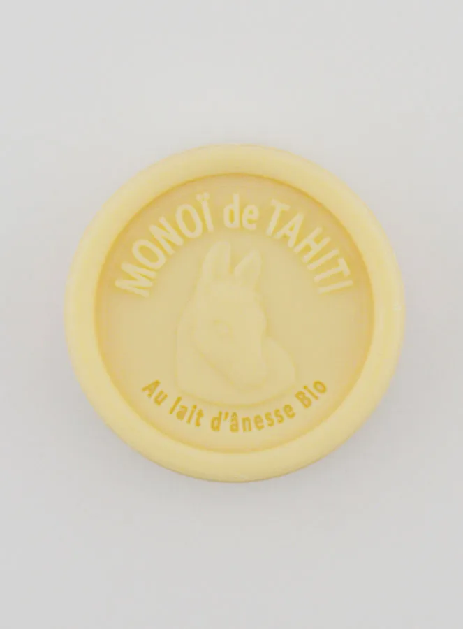 Zeep met Biologische Ezelinnenmelk en Monoï uit Tahiti - 25g (pic 1)