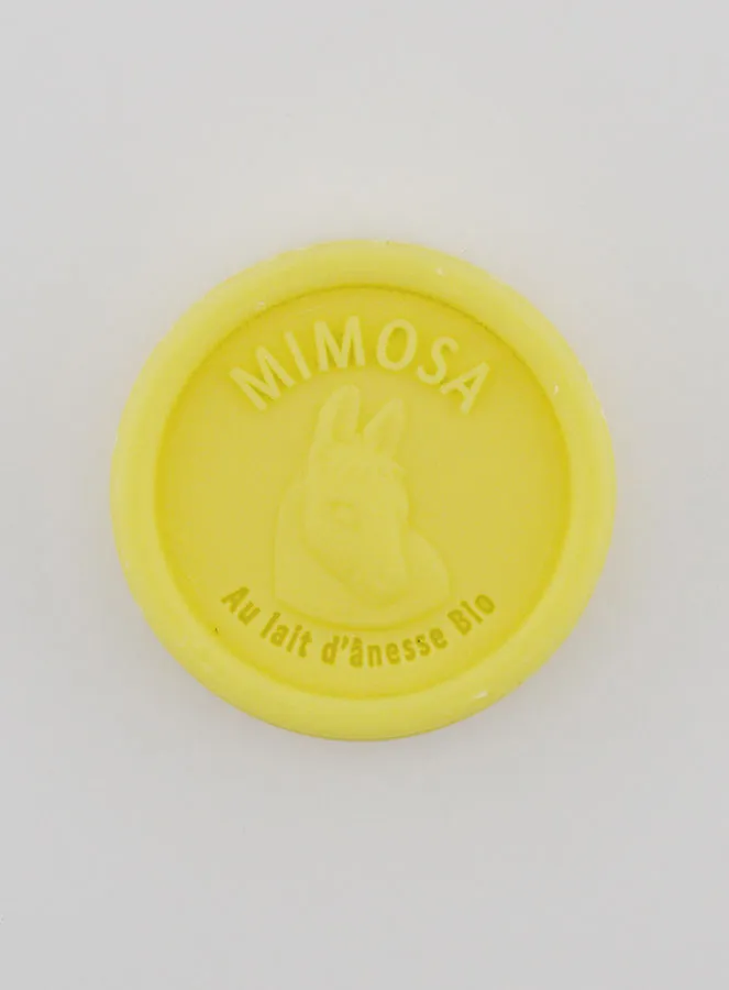 Zeep met Biologische Ezelinnenmelk en Mimosa - 25g (pic 1)