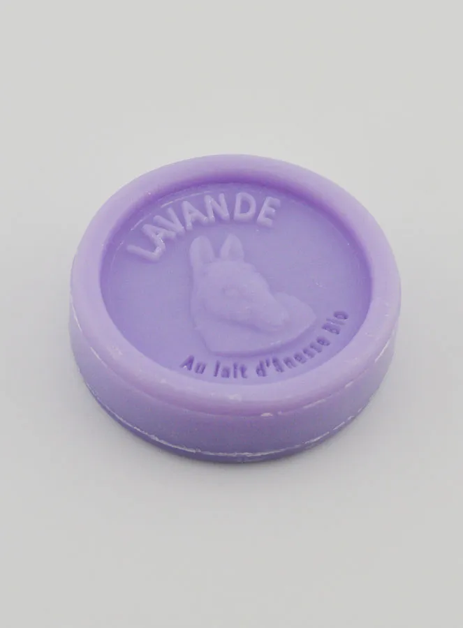 Zeep met Biologische Ezelinnenmelk en Lavendel - 25g (pic 3)
