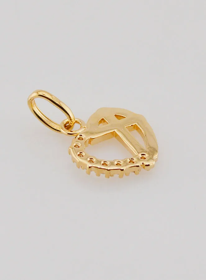 Vergulde Hanger met Hart en Kruis (pic 4)