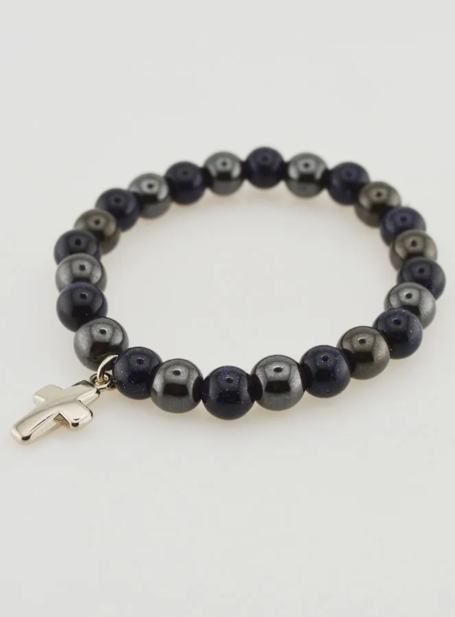 Edelsteen Armband - Hematiet en Blauwe Zonnesteen (pic 3)