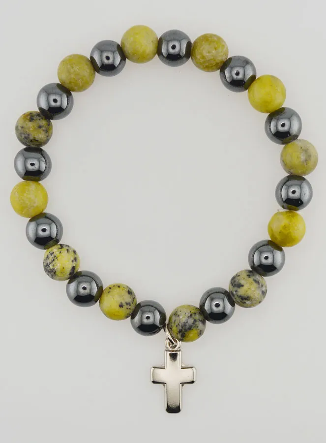 Edelsteen Armband - Hematiet en Serpentijn (pic 1)