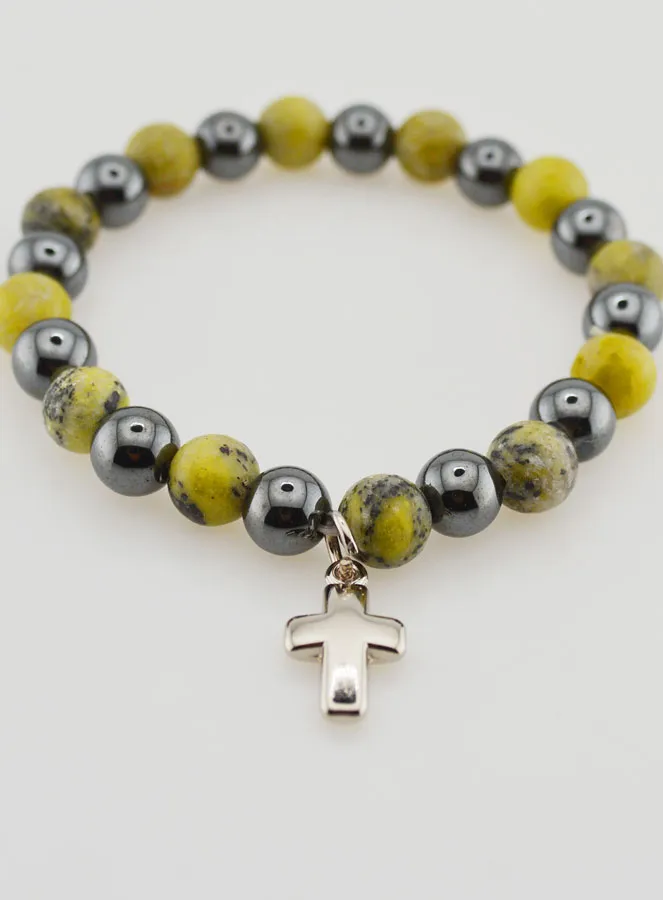 Edelsteen Armband - Hematiet en Serpentijn (pic 2)