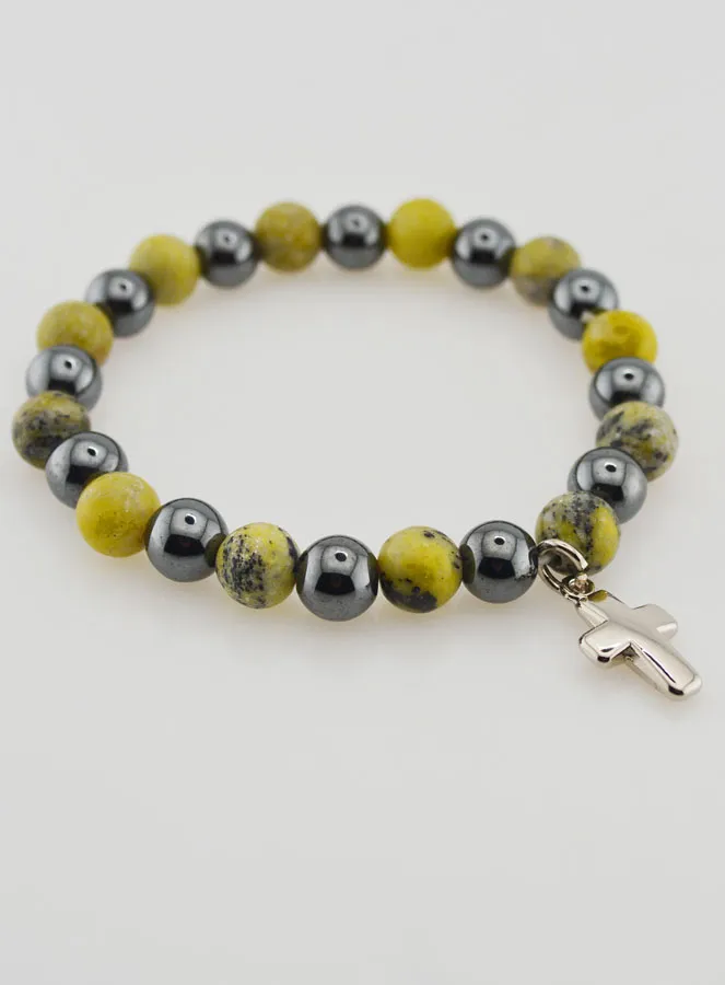 Edelsteen Armband - Hematiet en Serpentijn (pic 4)