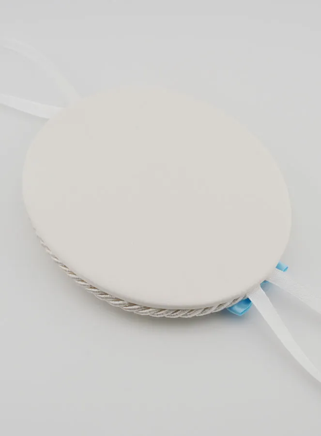 Doopcadeau voor Jongen -  Medaillon voor Babywieg Heilige Familie (pic 4)