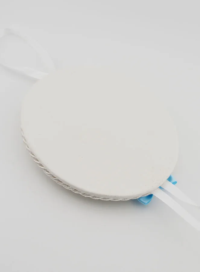 Doopcadeau voor Jongen -  Medaillon voor Babywieg Maria met Kind (pic 4)