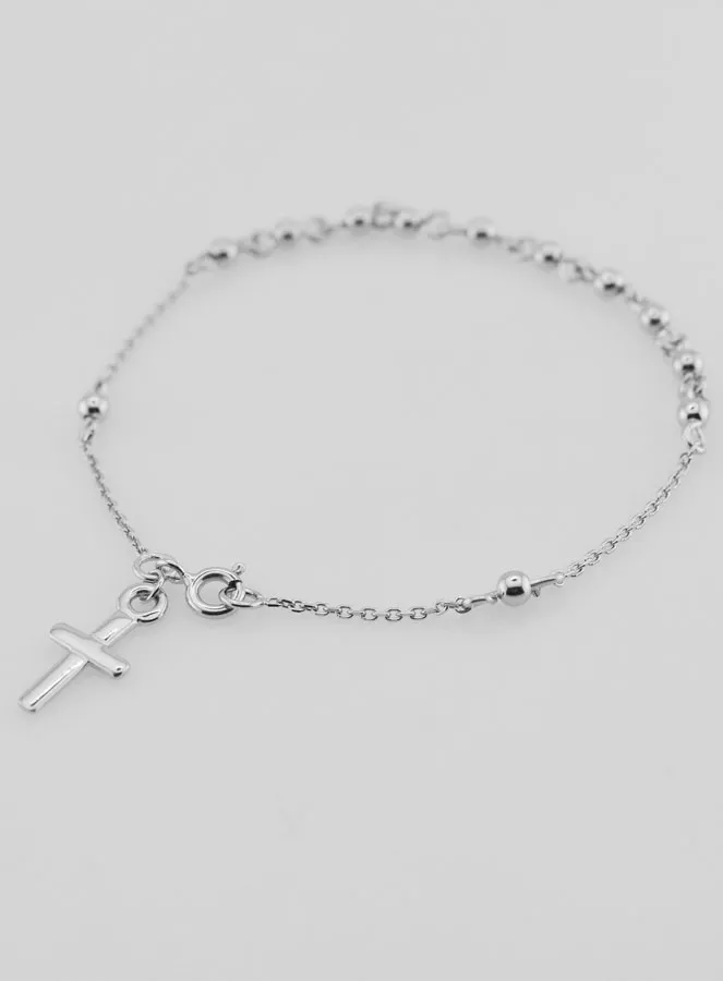 Religieuze Armband met Kruis - 925 Zilver (pic 3)