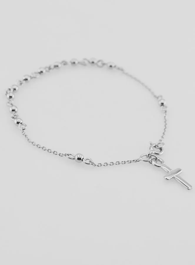Religieuze Armband met Kruis - 925 Zilver (pic 4)