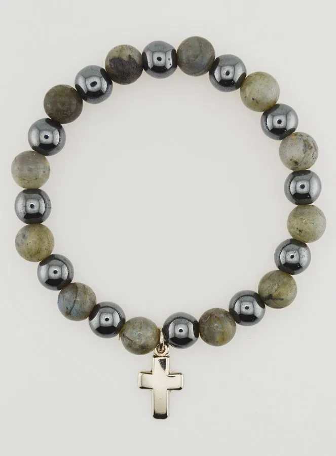 Edelsteen Armband - Hematiet en Labradoriet (pic 1)
