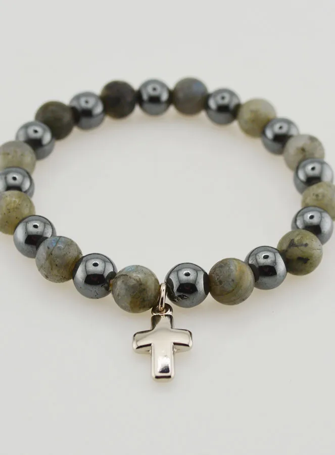Edelsteen Armband - Hematiet en Labradoriet (pic 2)