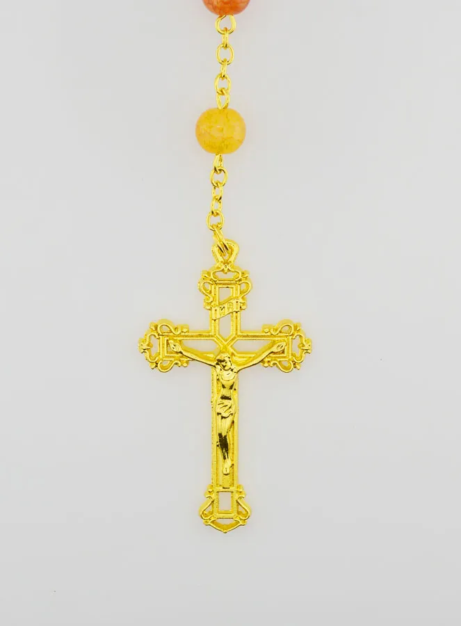 Rozenkrans Maria Wonderdadige met Glazen Kralen - Multicolor (pic 3)